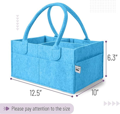 Mr. Pen- Baby Diaper Caddy Organizer, Blue, Nursery Storage Bin and Car Organizer for Diapers and Baby Wipes