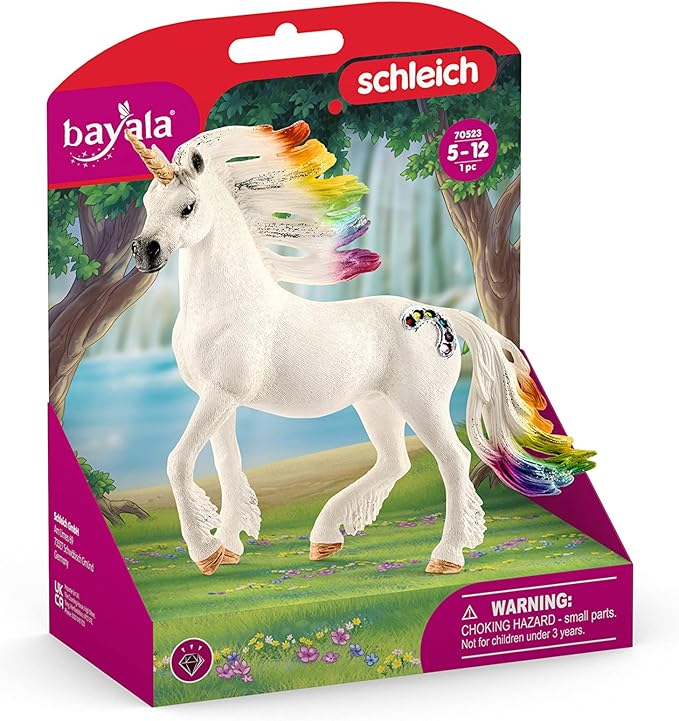 Schleich bayala Unicorn Toys for Girls and Boys Rainbow Unicorn Stallion, Ages 5+