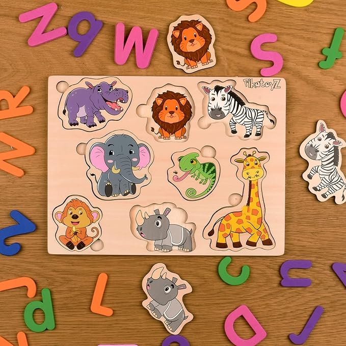 Wooden Puzzles for Toddlers 1-3 (Jungle)