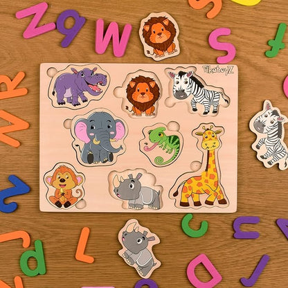 Wooden Puzzles for Toddlers 1-3 (Jungle)