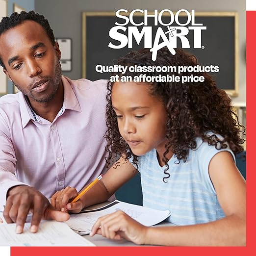 School Smart Modeling Clay for School and Home Use, Permanently Soft Design, 5 Pounds, Assorted Primary Colors