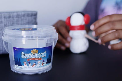 Snowman Craft Kit 3 Pack – Build, Play, and Display 3 Air-Dry Clay Snowmen All Christmas & Winter