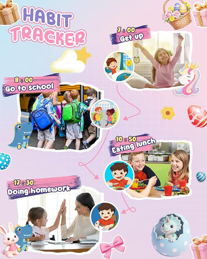 UCIDCI Unicorn Kids Smart Phone Toys for Girls Ages 3-7 with Dual Camera - Toddler Phone with Learning Games, Travel Toys with MP3 Music Player for Christmas, Birthday Gifts for 3 4 5 6 7 Year Old