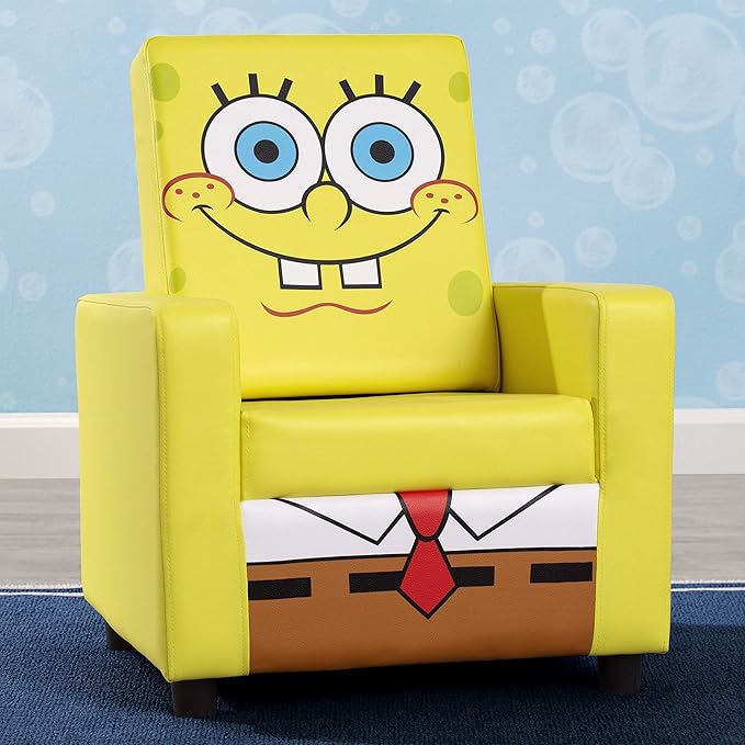 SpongeBob SquarePants High Back Upholstered Chair by Delta Children
