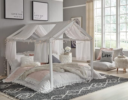 Signature Design by Ashley Flannibrook Contemporary House Bed Frame, Full, White