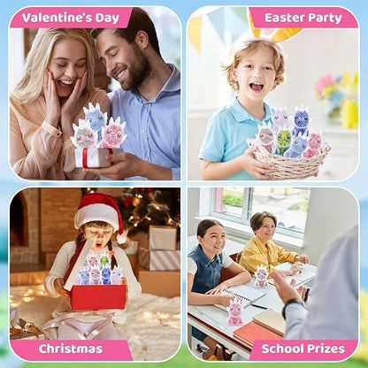 12 Pack Fidget Stress Balls for Kids Adults, Stress Relief Stress Ball, Bulk Squishy Squeeze Ball Set and Birthday Party Favors