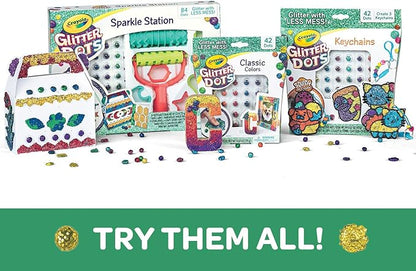 Crayola 04 0704 Glitter Dots Sparkle Station Craft Kit, Gift for Kids Age 6+