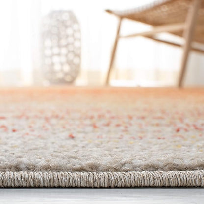 SAFAVIEH Adirondack Collection Accent Rug - 4' x 6', Orange & Red, Modern Ombre Design, Non-Shedding & Easy Care, Ideal for High Traffic Areas in Entryway, Living Room, Bedroom (ADR142P)