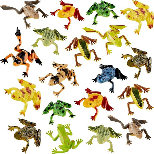 48 Pieces Plastic Frogs Toy Mini Vinyl Realistic Frog Toy Decorations Frogs Fun Rain Forest Character Toys Realistic Frog Figures Lifelike Toy for Crafting Party Supplies Home Decor Game