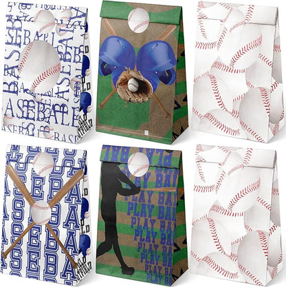 24 Baseball Party Favor Bags Baseball Goodie Bags Baseball Party Favors for Kids Baseball Birthday Party Supplies