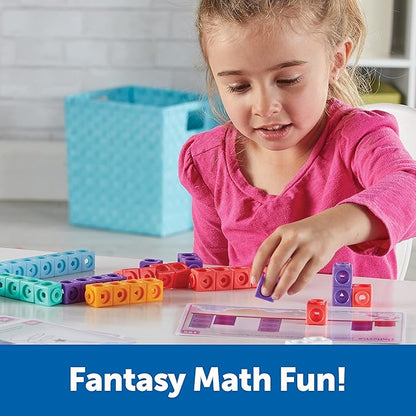 Learning Resources MathLink Cubes Kindergarten Math Activity Set: Fantasticals!