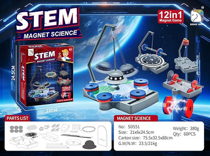 Magnetic Science Kit - Educational DIY for Kids 6+ Years, STEM Project Gifts for Boys and Girls