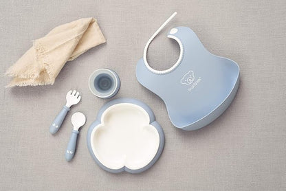 BabyBjörn Baby Dinner Set, 5 pcs, Powder blue