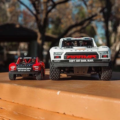 ARRMA RC Truck Mojave GROM 4x4 Smart Small Scale Desert Truck, RTR (with Battery and Charger Included) Red/Black ARA2104T1