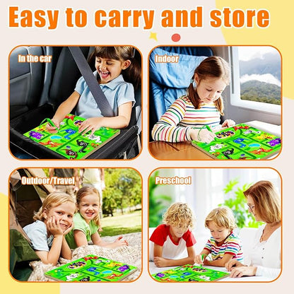 Magnetic Color and Number Maze,Montessori Toys for 3 4 5 Year Old Boys Girls,Wooden Puzzle Activity Board,Gifts for Preschool Sensory Activities for Toddlers.