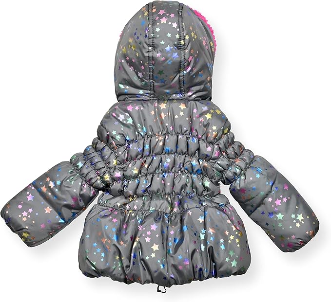 Arctic Quest Little Girls Bib Snow Pants and Ski Jacket Water-Resistant Snowsuit For Kids Winter Jacket For Girls