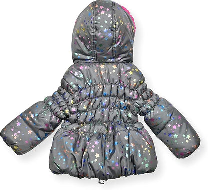 Arctic Quest Little Girls Bib Snow Pants and Ski Jacket Water-Resistant Snowsuit For Kids Winter Jacket For Girls