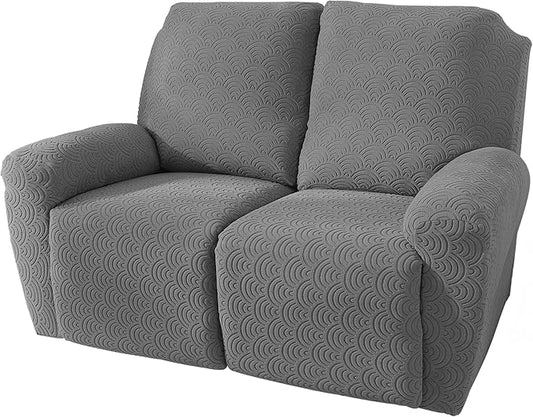NORTHERN BROTHERS Loveseat Recliner Cover, Reclining Loveseat Covers, Love Seat Recliner Cover, Recliner Sofa Covers 2 Seater, Light Gray