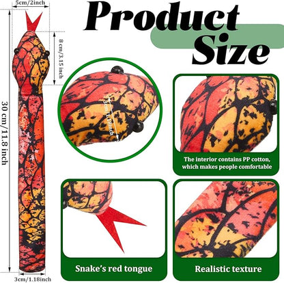 Chivao 10 Pieces Assorted Slap Bracelet Snake Snap Bracelet Sequin Animal Slap Bracelets Cool Halloween Snap Bracelets for Easter Halloween Party Favors