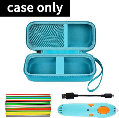 GWCASE Case Compatible with 3Doodler Start+ Essentials for 3D Pen Set for Kids, for 3D Pens Storage Organizer Carrying Holder Fit for 3D Printing Pen, Plastic Refill Blister (Box Only)-Dark green