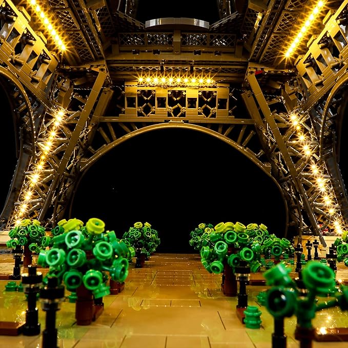 BRIKSMAX Led Lighting Kit for LEGO-10307 Eiffel Tower - Compatible with Lego Architecture Building Blocks Model- Not Include Lego Set