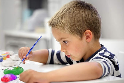 Dan&Darci Rock Painting Kit for Kids - Arts and Crafts for Girls & Boys Ages 6-12 - Easter Craft Kits Art Set - Supplies for Rocks Paint - Best Tween Gift Ideas for Kid Activities Age 6 7 8 9 10 11