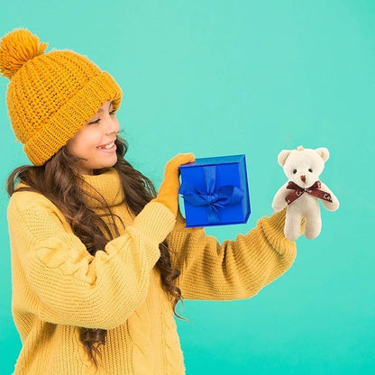 36 Packs 4.7 Inch Mini Teddy Bear Toy Plush Stuffed Bear Doll for Keychain Craft DIY Accessory Birthday Gifts Party Favors Supplies, 12 Colors