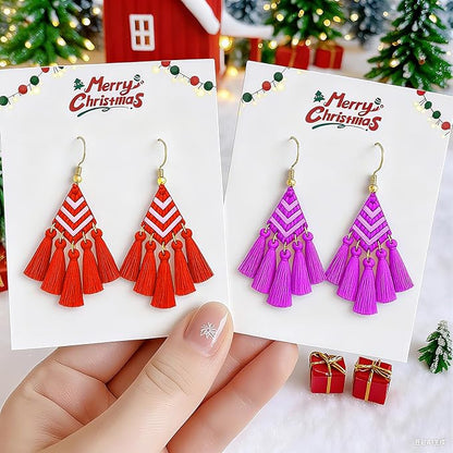 9 Pack Christmas Themed Polymer Clay Cutters - Owl/Squirrel/Raccoon/Tassel Earrings/Fries, Ideal Polymer Clay Molds & Polymer Clay Earring Cutters for Christmas Jewelry Making