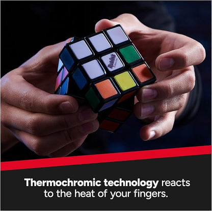 Rubik’s Cube, Phantom, 3x3 Cube Advanced Technology Difficult 3D Puzzle Travel Game Stress Relief Fidget Toy Activity Cube for Adults & Kids Ages 8+