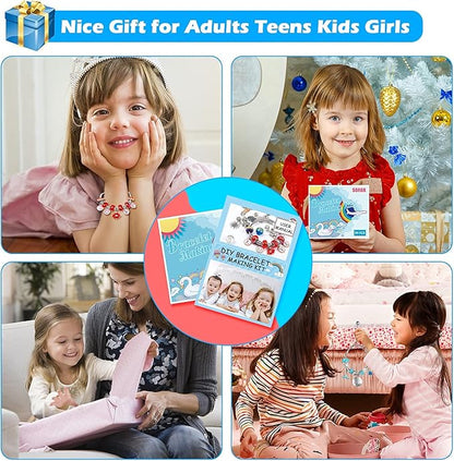 Sofier Charm Bracelet Making Kit DIY Jewelry Making Supplies Charm Bracelets Beads Necklace Making for Teen Women Adult Gift Crafts for Girls Ages 8-12