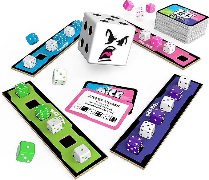 Educational Insights Dice of Fury Fast Paced Family Dice Game, Toy Gift for Boys & Girls, Teens & Adults, Ages 7-99