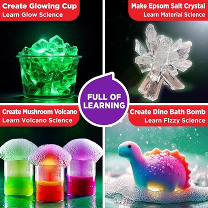 Doctor Jupiter Super Science Kit for Kids Ages 8-9-10-11-12-13-14 | Birthday Gift Ideas for Boys & Girls 8+ Years Old | STEM Toy with 100+ Experiments & Geyser Tube | Learning & Educational Kits