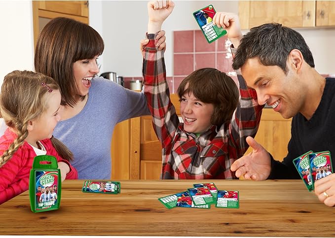 Top Trumps Card Game World Soccer Stars - Family Games for Kids and Adults - Learning Games - Kids Card Games for 2 Players and More - Kid War Games - Card Wars - for 6 Plus Kids