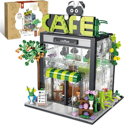 QLT Coffee Shop Building Set, Friends House Create Elegance and Warmth Environment, Nice Gift with Beautiful Gift Box for Girls 6-12 and Building Blocks Lover (589 Pcs)