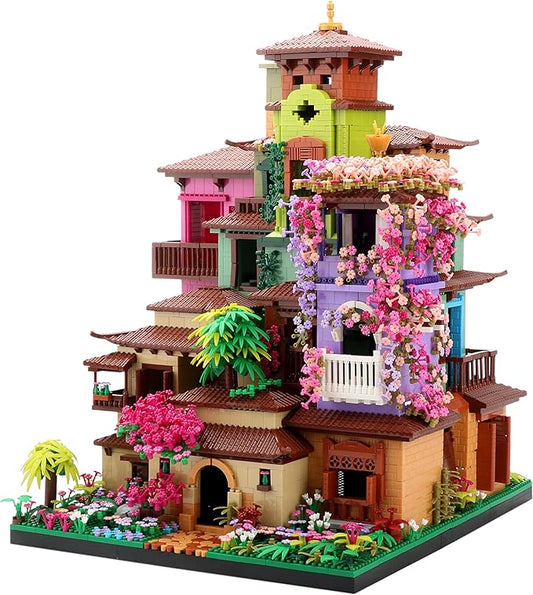 Micro Mini Architecture Blocks Set, Cherry Blossom Villa Tree House Bricks Building Set, Flower House Creative Collectible Models Present for Teens and Adults (7080PCS)