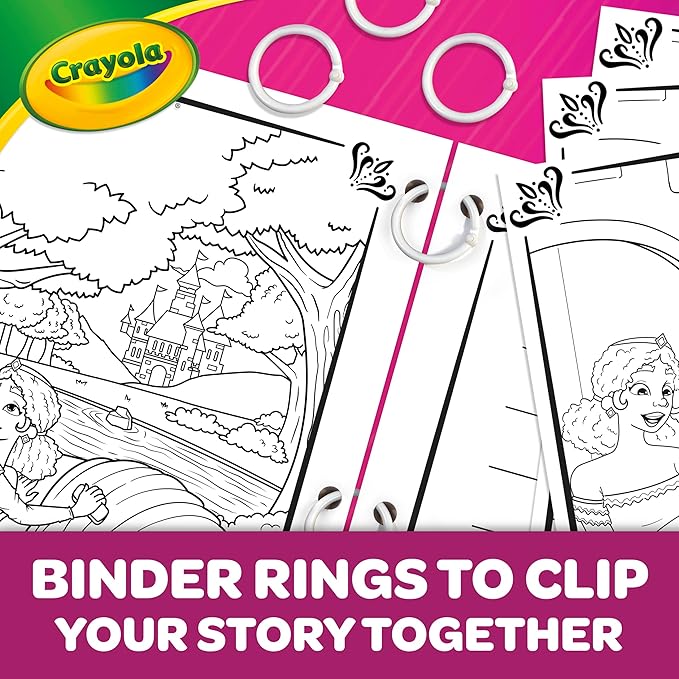 Crayola Book Making Kit for Kids, Create Your Own Fairytale Storybook, DIY Kits, Gift for Girls & Boys, Ages 6, 7, 8, 9