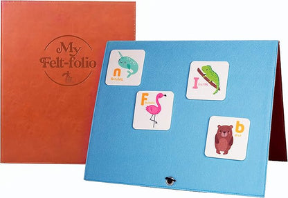 Foldable Felt Flannel Board - Quiet Book | 14 x 23" Freestanding Felt Board for Toddlers and Felt Story Sets | Story Board For Kids Playtime | Use For Preschool Classroom and Homeschooling