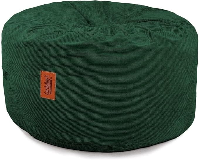 CordaRoy's Corduroy Bean Bag Pouf Footstool, Rainforest