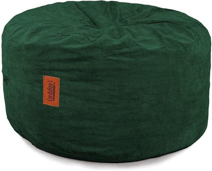 CordaRoy's Corduroy Bean Bag Pouf Footstool, Rainforest