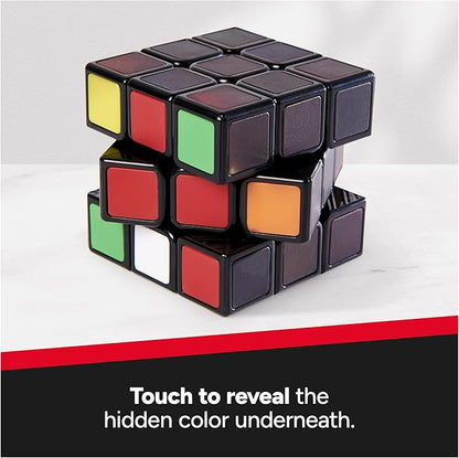 Rubik’s Cube, Phantom, 3x3 Cube Advanced Technology Difficult 3D Puzzle Travel Game Stress Relief Fidget Toy Activity Cube for Adults & Kids Ages 8+