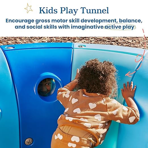 ECR4Kids Willow Climb-N-Crawl Whale, 2-Section Extension Set, Add-on Item, Cyan/Capri Blue