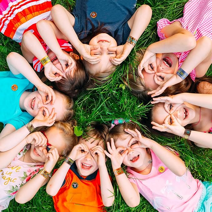 Frienda 60 Pieces Religious Knight Slap Bracelets with Button Pins Medieval Theme Wristbands Snap Bracelets Christian Pinback Buttons for Kids Christian Party Favors Sunday School Gifts