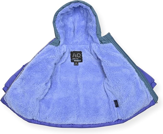 Arctic Quest Little Girls Bib Snow Pants and Ski Jacket Water-Resistant Snowsuit For Kids Winter Jacket For Girls