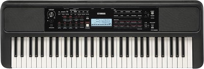Yamaha 61 Touch Sensitive Keys Portable Keyboard for Beginners with Music Rest, Power Adapter PSR-E383