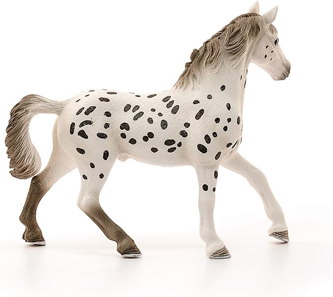 Schleich Horse Club, Collectible Horse Toys for Girls and Boys Knapstrupper Stallion Spotted Horse Toy, Ages 5+