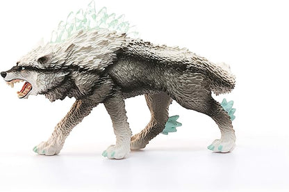 Schleich Eldrador Monster Creatures Mythical Snow Wolf Action Figure - Magical Ice Monster Snow Wolf Animal Figurine, Ferocious Enchanting Realistic Creature Toy for Boys, Girls, Gift for Kids Age 7+