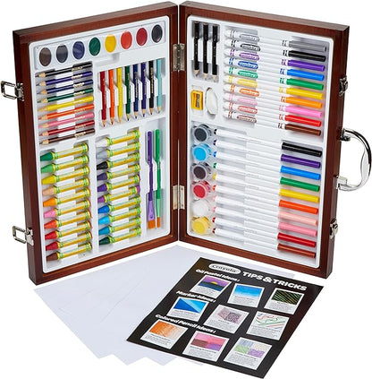Crayola Wooden Art Set, 80+ Pcs, Arts and Crafts for Kids 8+, Artists Gifts