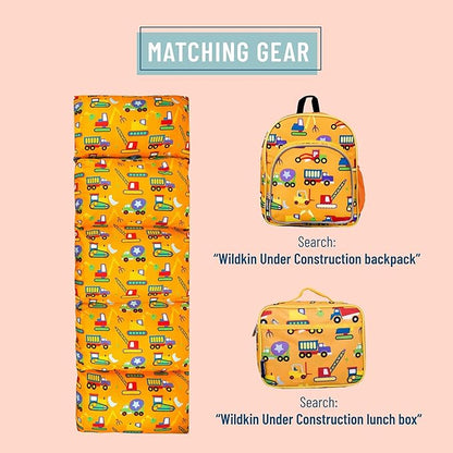 Wildkin Microfiber Pillow Lounger, 87 X 27 Inches, Under Construction