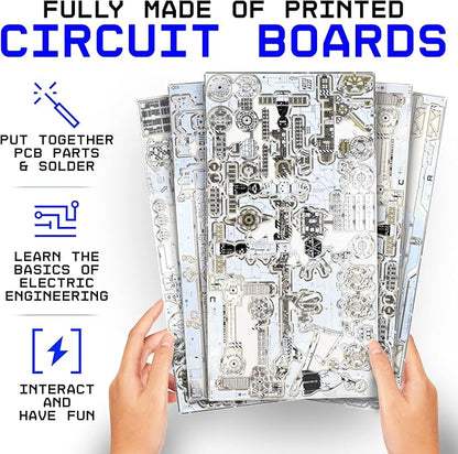 Space-O DIY Science Kit - Solar Powered International Space Station Electronic Science Kits - Educational Model Kits for 14+ Year Old Teens - Smart Science Toys Gifts for Teenagers, Adults