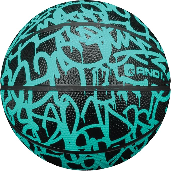 AND1 Mini Basketball 3 Pack Set for Kids (Deflated w/Pump Included): - Size 3 7-Inch Premium Youth Size Basketballs, Easy to Grip